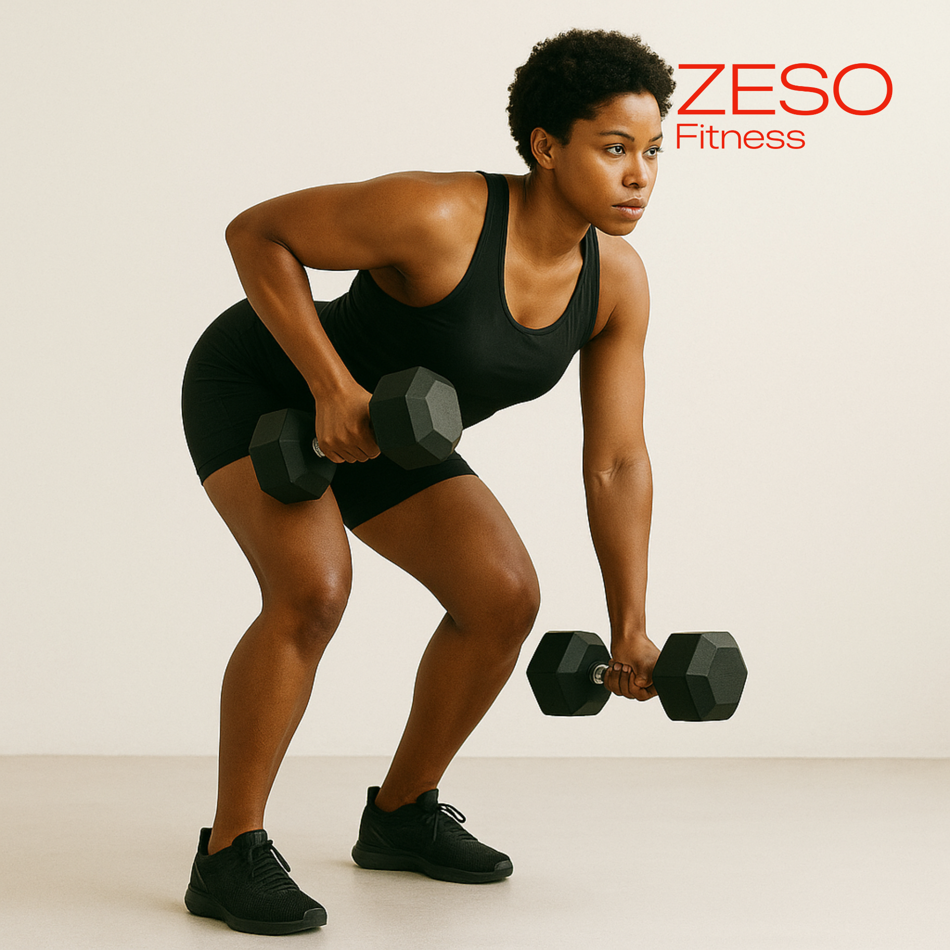 Hex Dumbbell Add-On Set 55–80LB – 6 Pairs | ZESO Essential