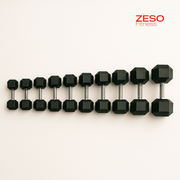 Hex Dumbbell Add-On Set 35–80LB – 10 Pairs | ZESO Essential